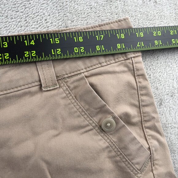 Riders By Lee Womens Capri Pants Size 16M Beige Cropped Casual Classic Stretch - Picture 6 of 14